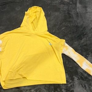 Yellow cropped long sleeve